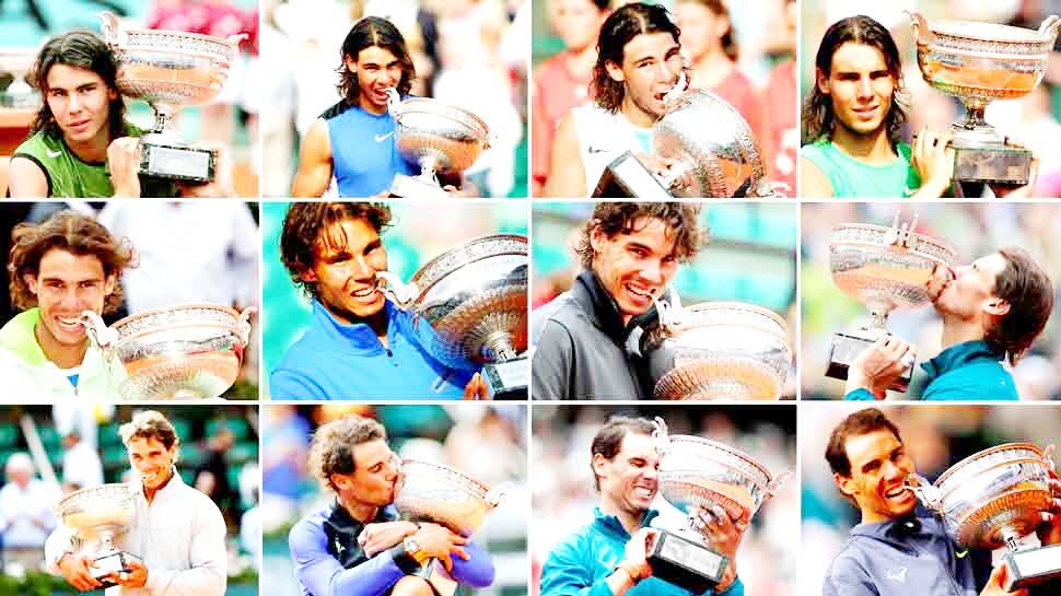 फ्रेंच ओपन 12 बार जीता Rafael Nadal has won 12 French Open Title