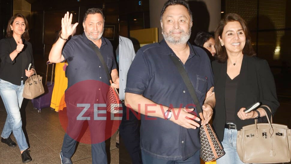 दोनों ने मुस्कुराते हुए दिया पोज Rishi Kapoor