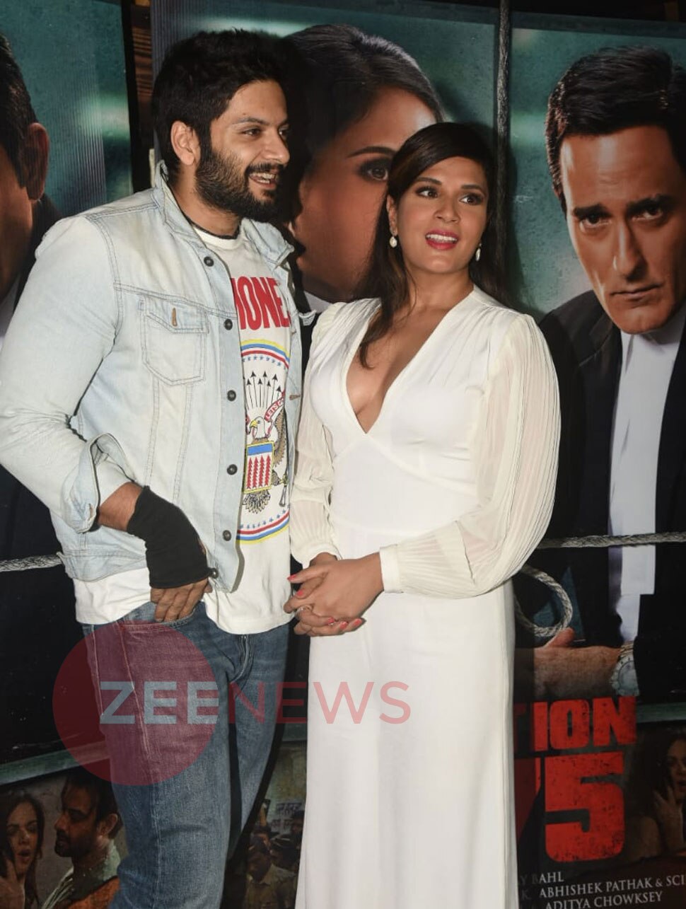 शादी की प्लानिंग Richa Chadda Welcomes Boyfriend Ali Fazal And Vicky Kaushal at special screening