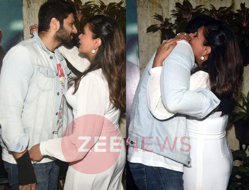 प्यार भरा मिलन.. Richa Chadda Welcomes Boyfriend Ali Fazal And Vicky Kaushal at special screening