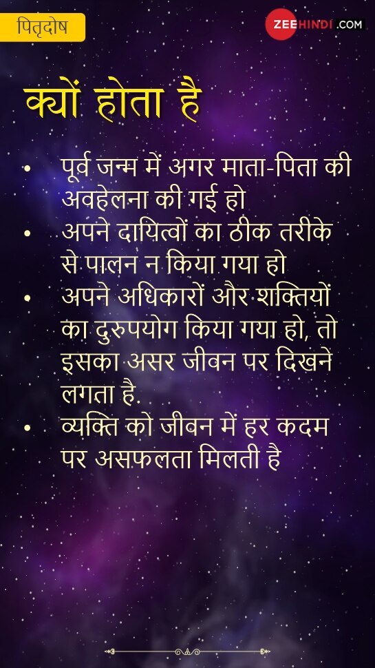 क्यों होता है पितृदोष? what is Pitra dosh