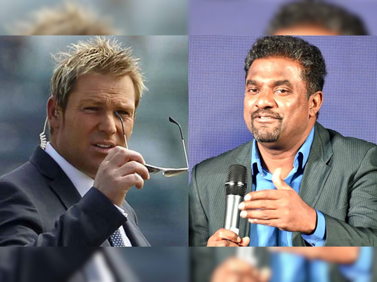 ऑस्ट्रेलिया के शेन वार्न और श्रीलंका के मुथैया मुरलीधरन (दाएं) ने इंटरनेशनल क्रिकेट में कुल मिलाकर 2348 विकेट लिए हैं. (फाइल फोटो)  