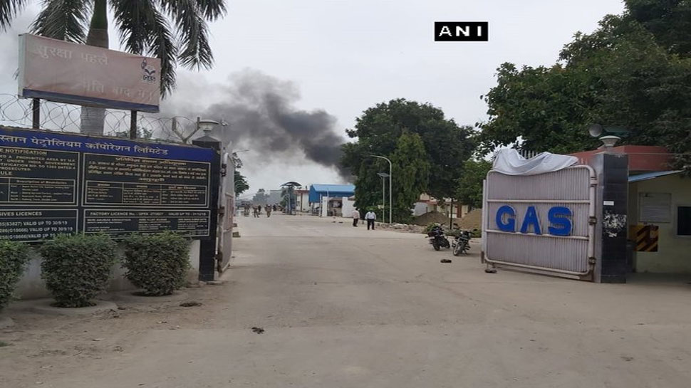 उन्नावः हिंदुस्तान पेट्रोलियम के LPG प्लांट में लगी आग को किया गया काबू, 4 मजदूर झुलसे