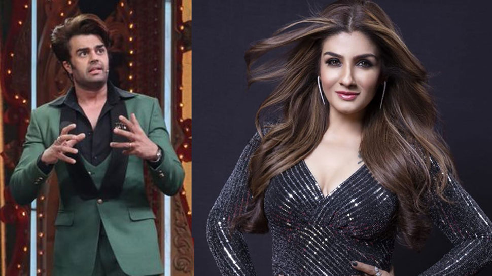 Nach Baliye के सेट पर मनीष पॉल पर भड़कीं रवीना टंडन, माइक फेंक कर छोड़ा सेट