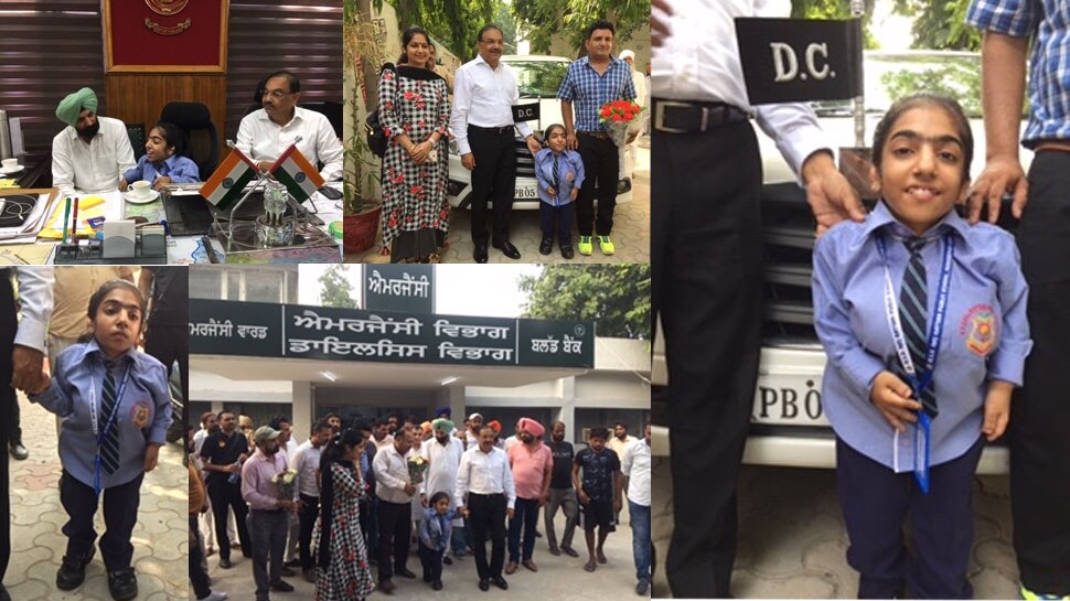 दुर्लभ बीमारी से पीड़ित अनमोल की ख्वाहिश हुई पूरी, बनीं एक दिन के लिए डिप्टी कमिश्नर