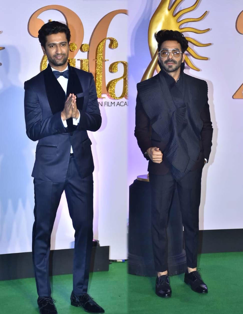 विक्की-अपारशक्ति IIFA Rocks 2019: Katrina Kaif, Radhika Madan and Rakul Preet look glamorous in Golden Style