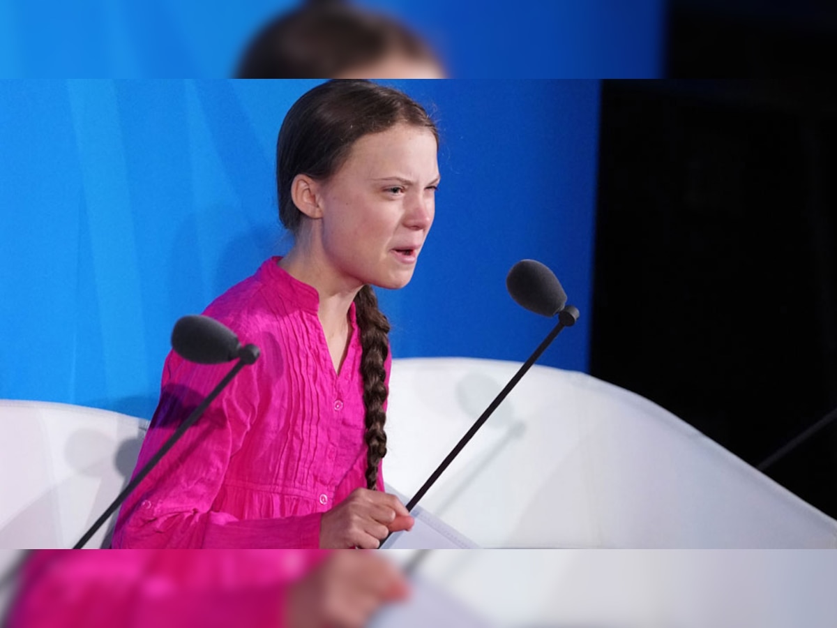 16 साल की पर्यावरण कार्यकर्ता ग्रेटा थनबर्ग (Greta Thunberg) ने संयुक्‍त राष्‍ट्र में अपने भाषण से लोगों को झकझोर दिया.