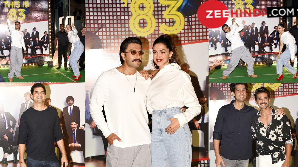 जमकर मचाई धूम Ranveer Singh and Deepika Padukone 83 wrap