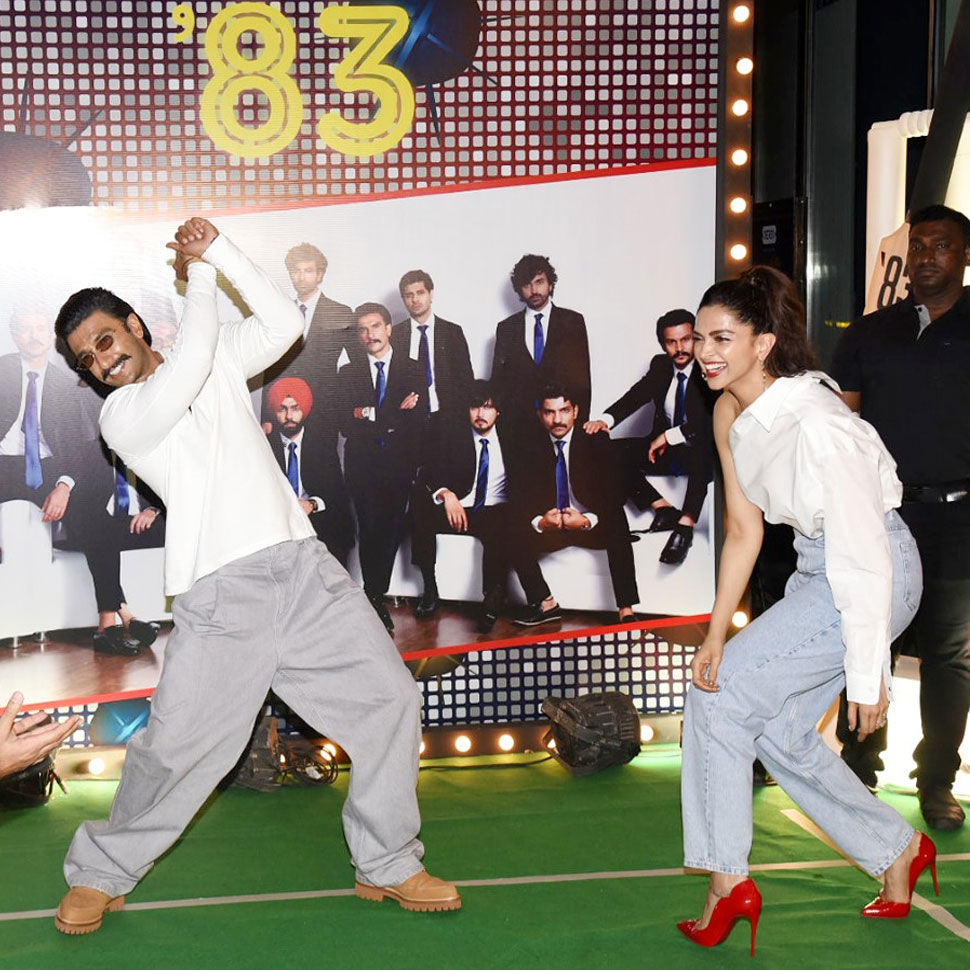 Ranveer Singh and Deepika Padukone 83 wrap