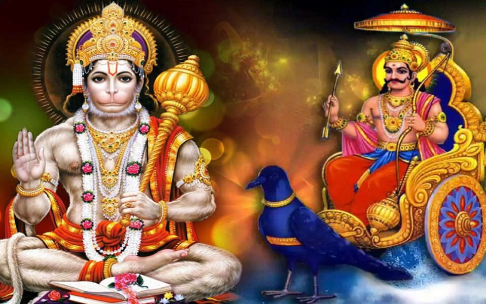 Mysterious story of fight between lord hanuman and shani dev ...