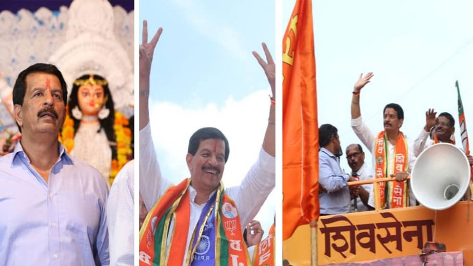 महाराष्ट्र चुनाव 2019: शिवसेना प्रत्याशी प्रदीप शर्मा ने अपने चुनाव क्षेत्र में लिया घर