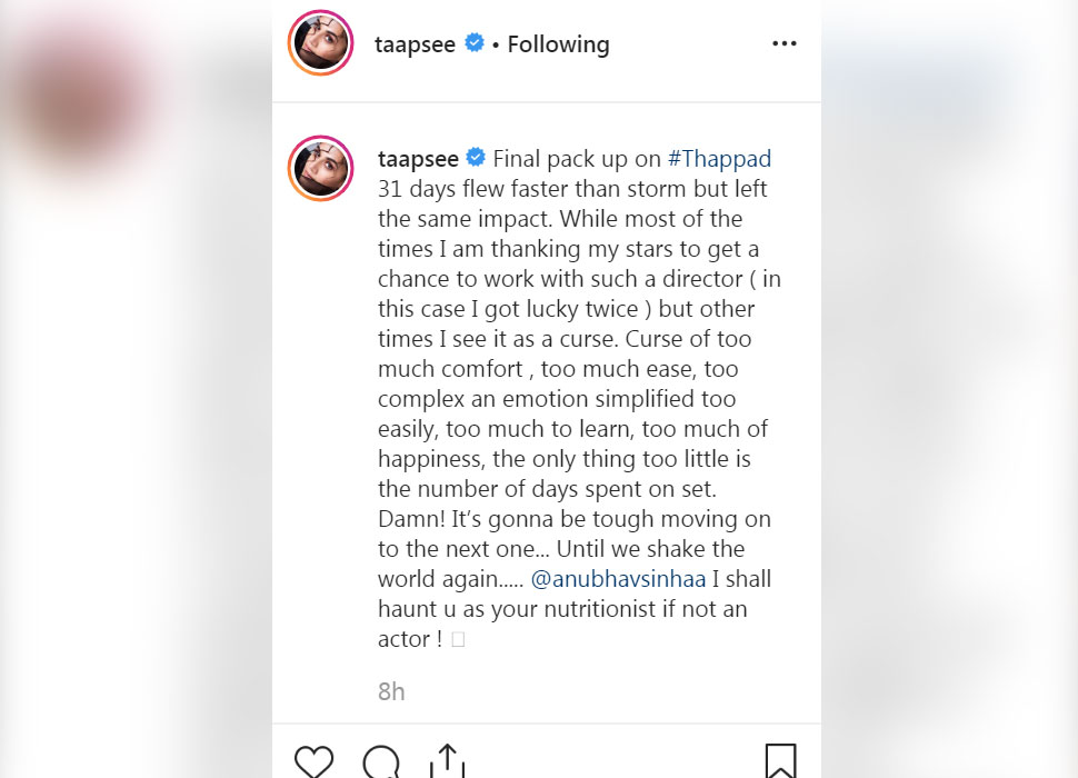 आगे बढ़ना काफी मुश्किल Taapsee Pannu