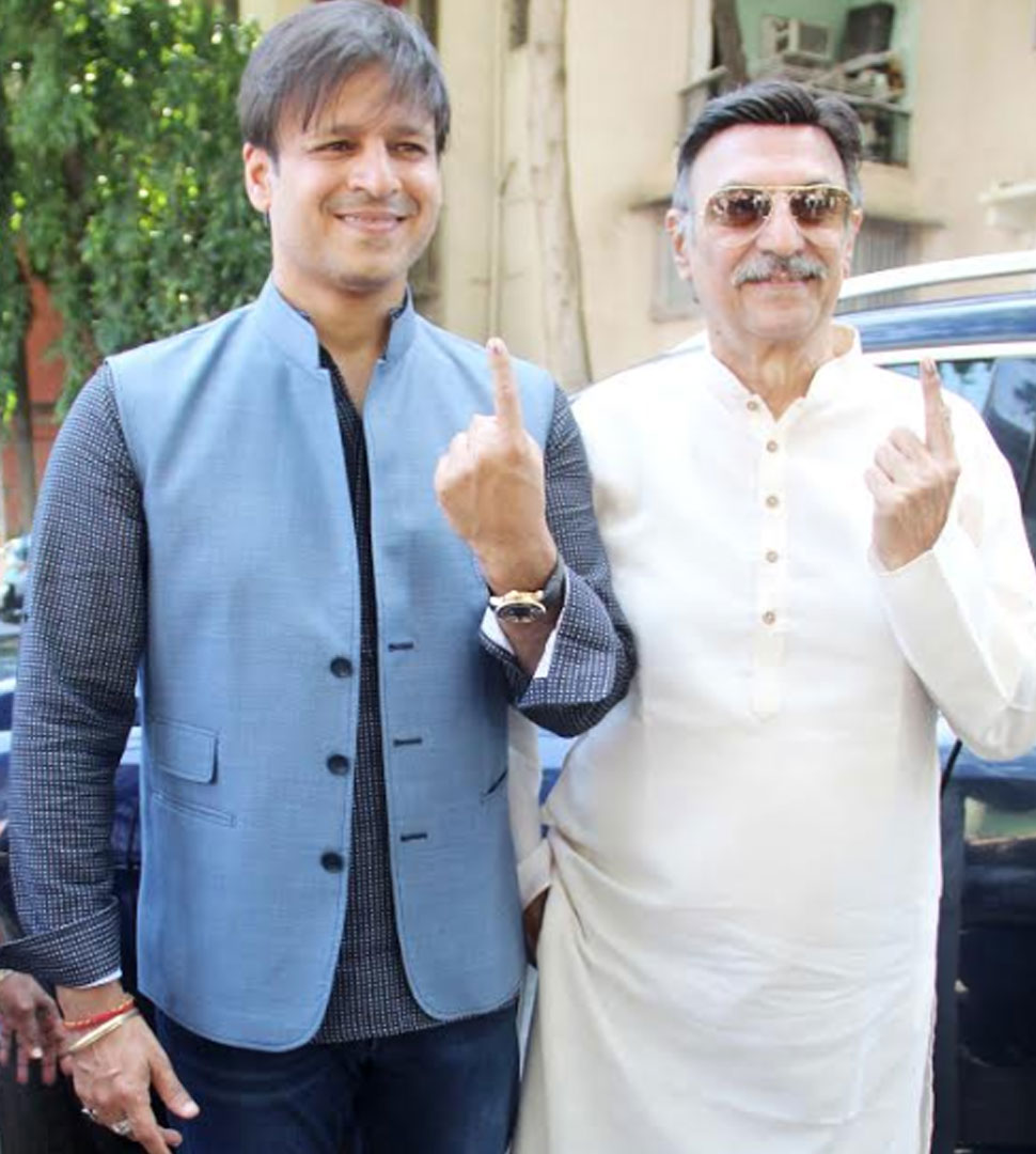 विवेक और सुरेश ओबेरॉय Vivek oberoi with Suresh Oberoi