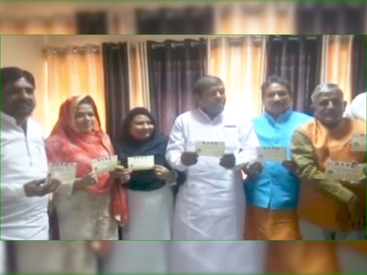राजस्थान में एक बैठक के दौरान मौजूद राष्ट्रीय मुस्लिम मंच के पदाधिकारी.