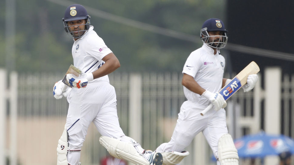 रोहित-रहाणे ने टीम को उबारा Rohit -Rahane overcomes India