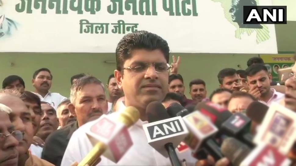 दुष्यंत चौटाला का बयान assembly election results 2019
