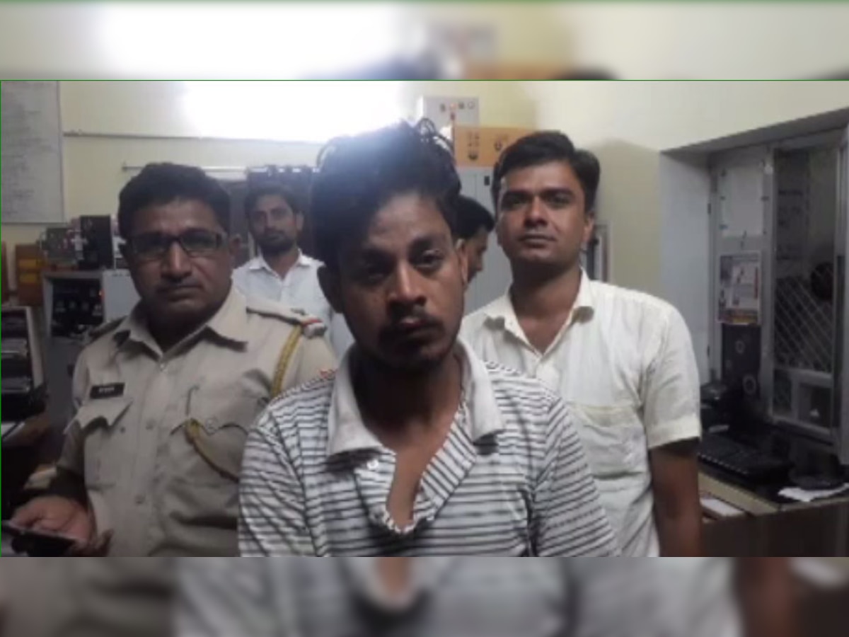 पुलिस के कब्जे में शराबी युवक
