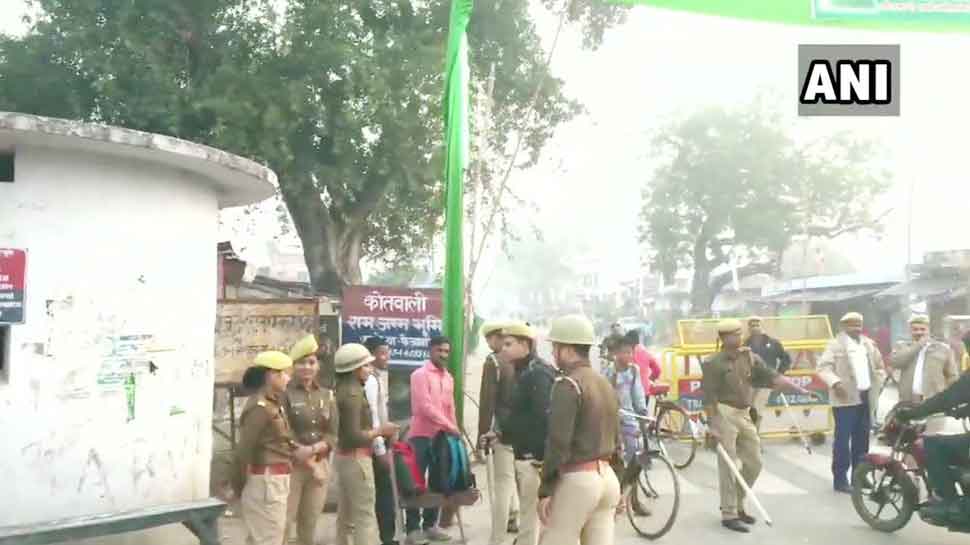 अयोध्या में नाकेबंदी सख्त Blockade strict in Ayodhya