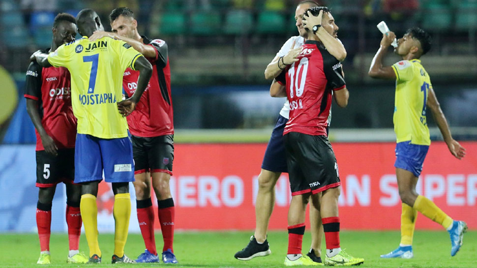 ISL-6: ओडिशा, केरला ने खेला सीजन का पहला ड्रॉ, अंक तालिका में ओडिशा हुई आगे ISL-6: ओडिशा, केरला ने खेला सीजन का पहला ड्रॉ, अंक तालिका में ओडिशा हुई आगे