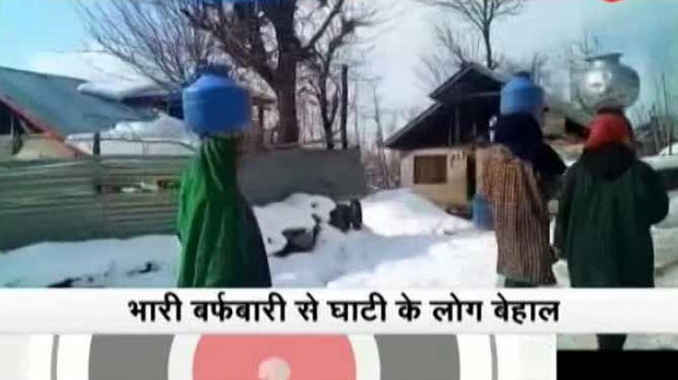 जम्मू कश्मीर: भारी बर्फबारी से बिजली विभाग को 100 करोड़ का नुकसान
