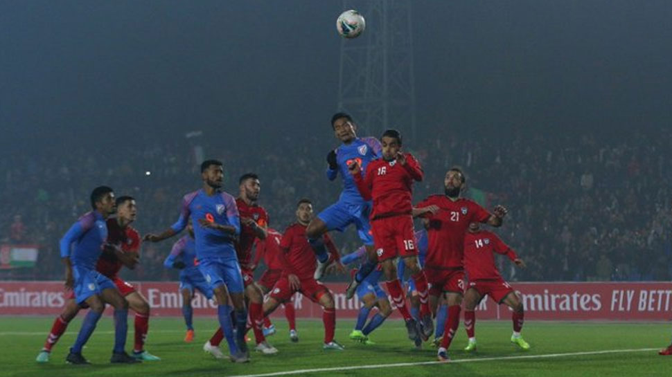 Football: इंजुरी टाइम के गोल से टली हार, भारत ने अफगानिस्तान को ड्रॉ पर रोका