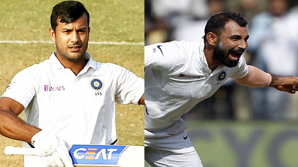 इंदौर टेस्ट का फायदा मिला मयंक-शमी को, पहुंचे ICC की बेस्ट करियर रैंकिंग पर