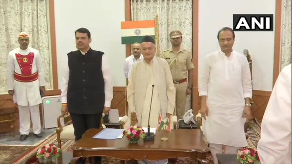 महाराष्ट्र में बड़ा सियासी उलटफेर, BJP-NCP ने बनाई सरकार, फडणवीस बने CM, अजित पवार डिप्टी सीएम