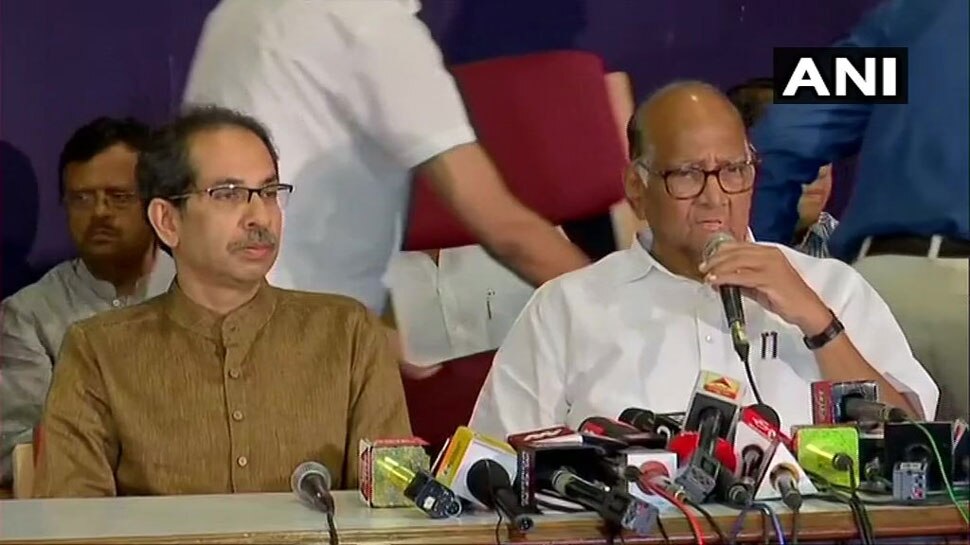 महाराष्ट्र: शिवसेना-NCP की प्रेस कॉन्फ्रेंस, शरद पवार बोले- आखिरी बाजी हम ही जीतेंगे