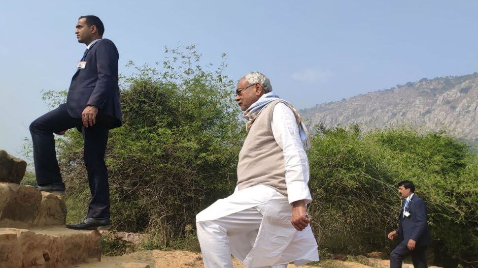 बिहार: नीतीश ने नालंदा के हिरण्य पर्वत का किया निरीक्षण, लगाया जाएगा सोलर प्लांट