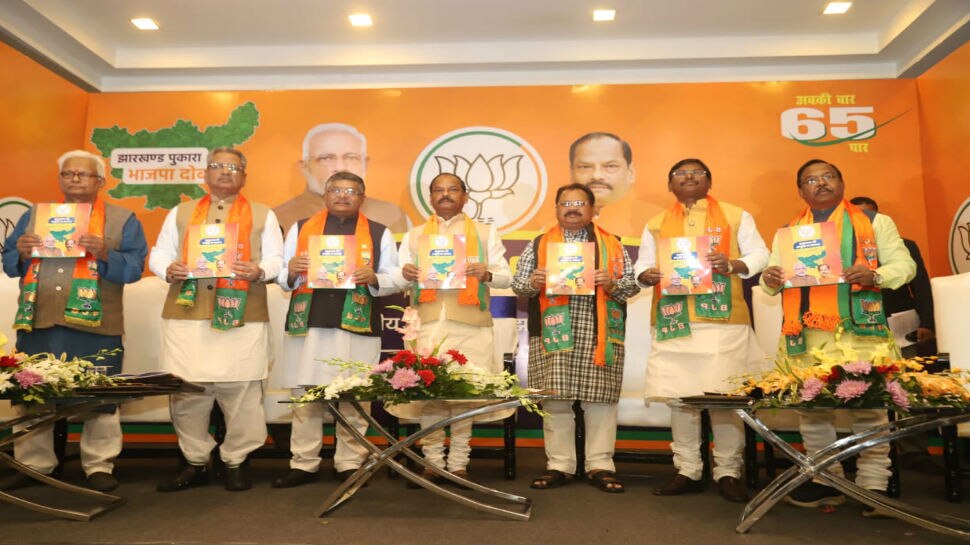 झारखंड चुनाव: BJP ने जारी किया संकल्प पत्र, महिलाओं को सरकारी नौकरी में 33 फीसदी आरक्षण