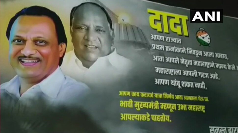 उद्धव ठाकरे की ताजपोशी से पहले ही लगे पोस्टर- अजित पवार को बताया जा रहा भावी मुख्यमंत्री