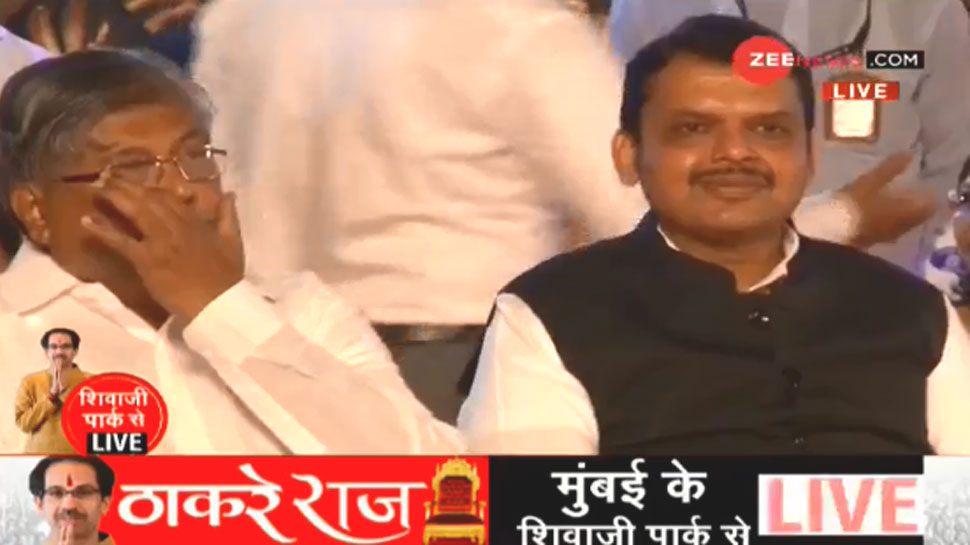 Maharashtra Former CM Devendra Fadnavis Arrives At Uddhav Thackeray's ...