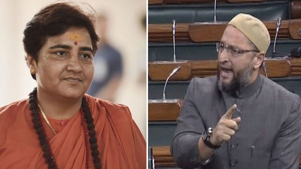 साध्वी प्रज्ञा ठाकुर के खिलाफ ओवैसी ने लोकसभा में दिया विशेषाधिकार हनन का नोटिस