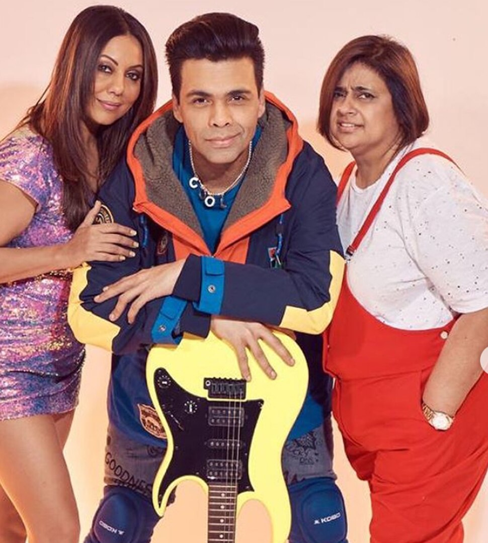 'कुछ कुछ होता है' के गेटअप में करण जौहर और गौरी खान Karan Johar