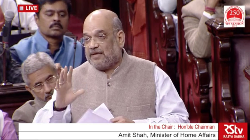 राज्यसभा में शिवसेना पर शाह का निशाना, 'आपने रातों-रात अपना स्टैंड क्यों बदल लिया'