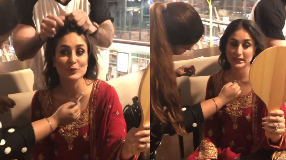 करीना कपूर खान को बैंगलुरु एयरपोर्ट पर करना पड़ा मेकअप! VIRAL हो रहा VIDEO करीना कपूर खान को बैंगलुरु एयरपोर्ट पर करना पड़ा मेकअप! VIRAL हो रहा VIDEO