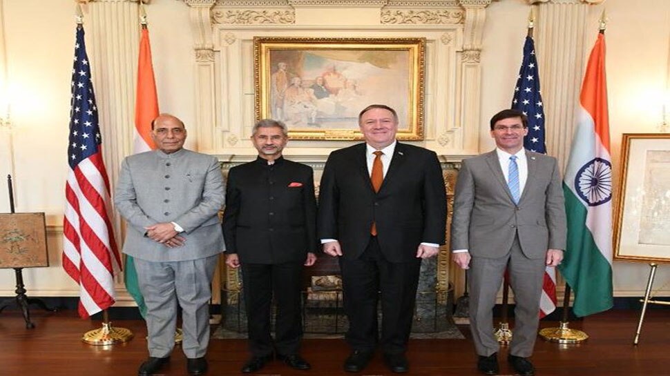 US-भारत 2+2 वार्ता: राजनाथ सिंह बोले, 'PAK द्वारा भारत विरोधी हिंसा को उकसाना शांति में मददगार नहीं'