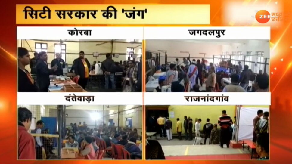 छत्तीसगढ़ नगर निकाय चुनाव मतगणना LIVE: कांग्रेस-BJP के बीच दिख रही है कांटे की टक्कर