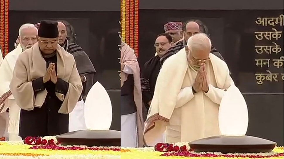 अटल जयंती : प्रधानमंत्री मोदी-राष्ट्रपति कोविंद ने 'भारत रत्न' वाजपेयी को किया नमन