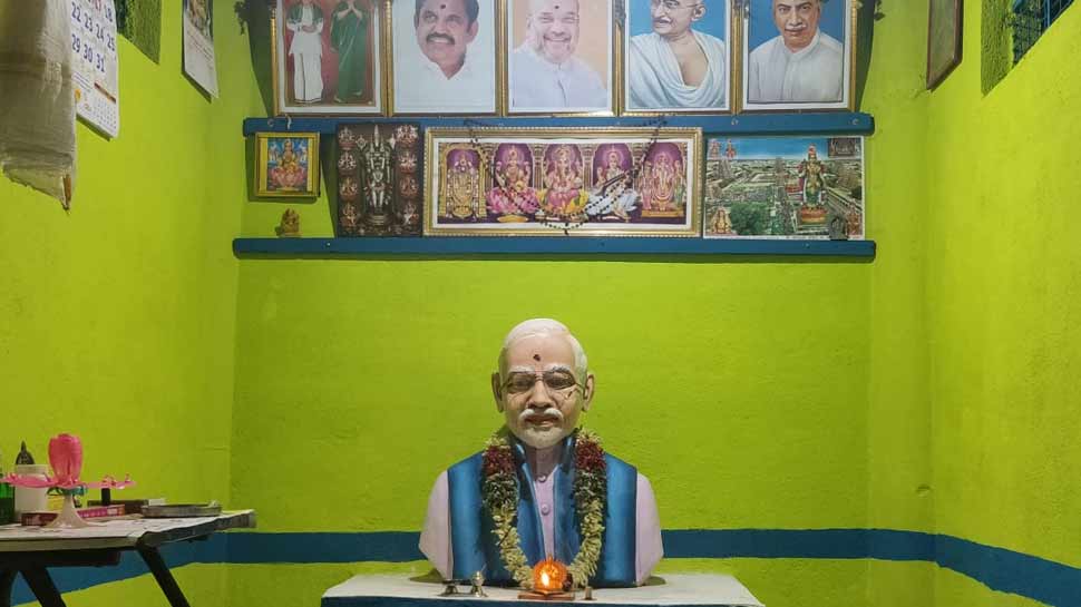 तमिलनाडु: किसान ने बनवाया 'मोदो मंदिर', पीएम के काम या था प्रभावित