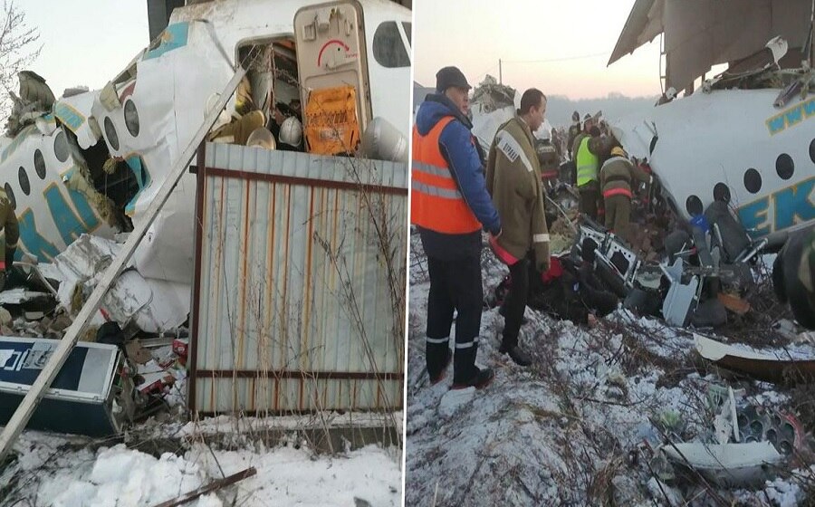 कजाकिस्तान में बड़ा विमान हादसा, 14 की मौत