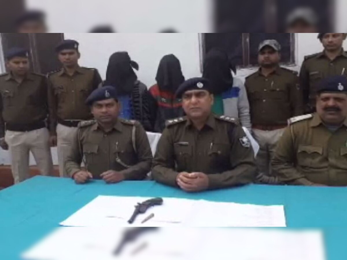 समस्तीपुर में विशेष अभियान के दौरान पुलिस ने देसी पिस्टल व कारतूस सहित तीन अपराधियों को किया गिरफ्तार.