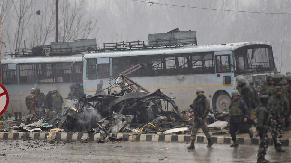 अवंतिपुरा के पास लेथापोरा में हुआ हमला Pulwama Attack Picture 3