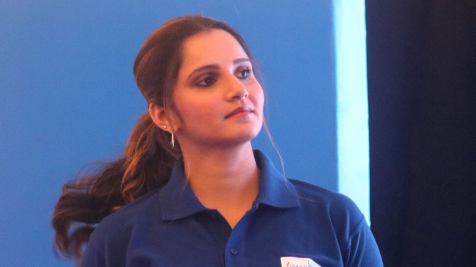 Sania mirza in swimming pool with son Izhaan Mirza Malik ...