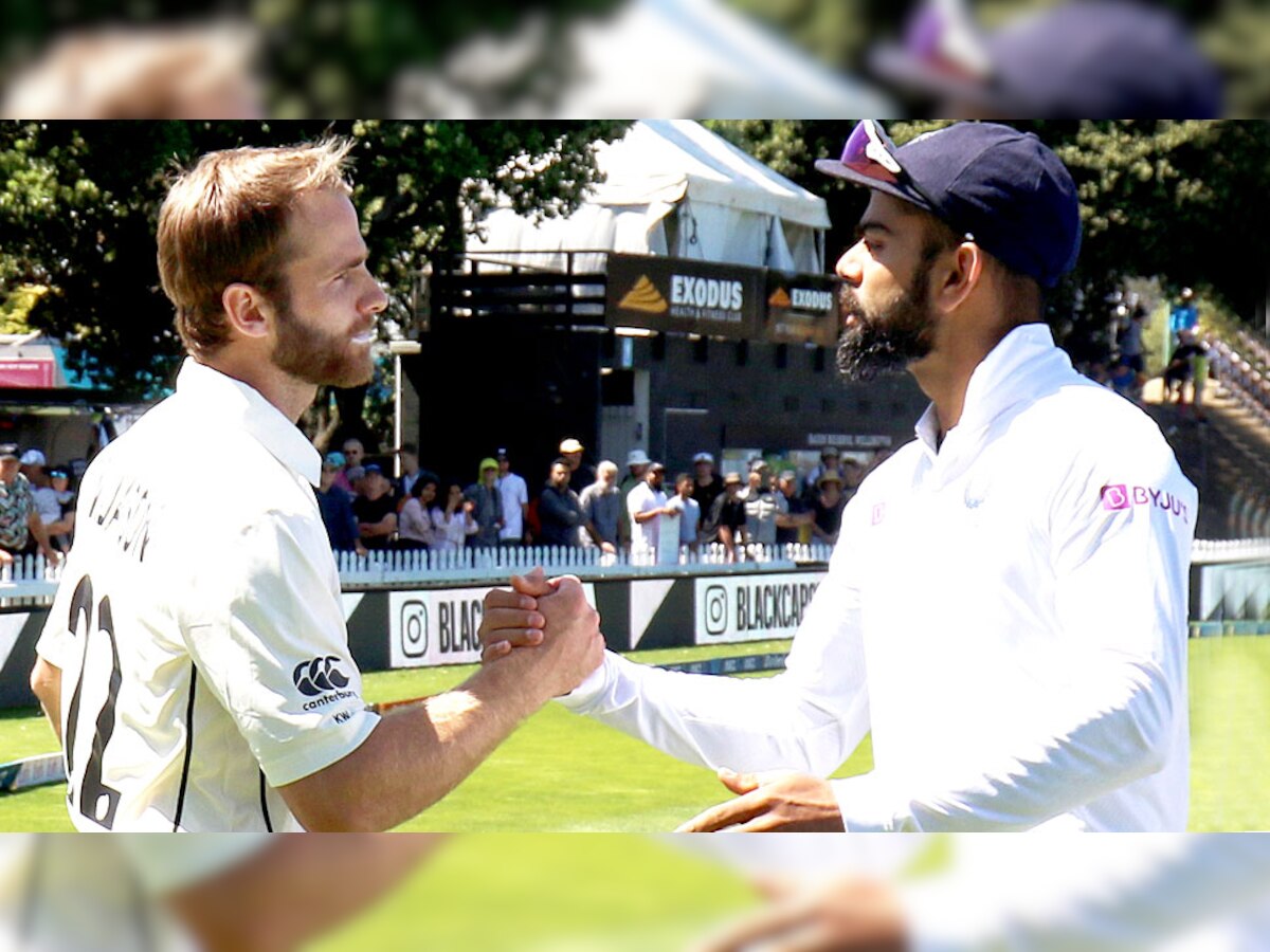भारतीय कप्तान विराट कोहली और न्यूजीलैंड के कप्तान केन विलियम्सन. (फोटो: ANI) 