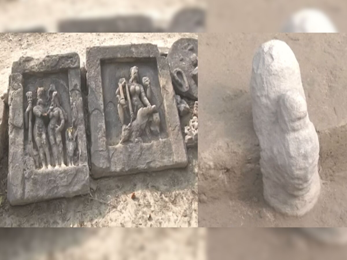 वाराणसी के पास बभनियाव गांव में मिला 4000 वर्ष पुराना शिवलिंग और मूर्तियां.