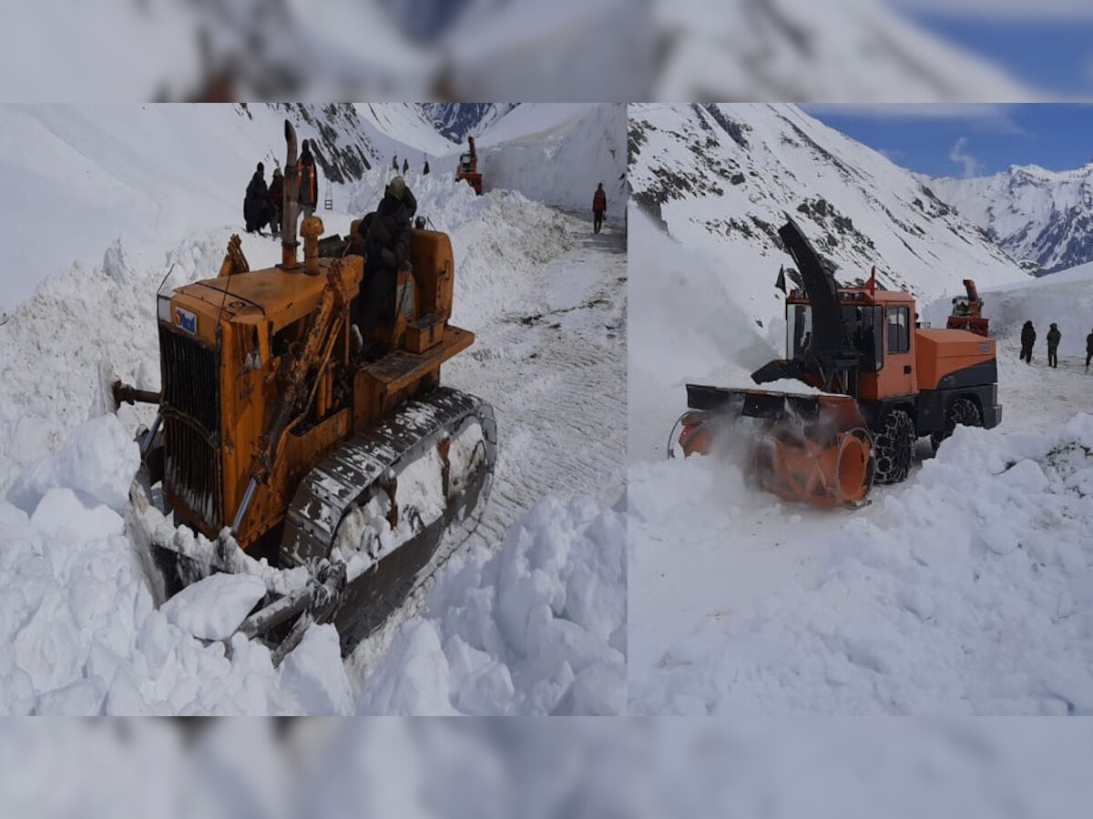 खुशखबरी: बहुत जल्द खुलेगा श्रीनगर-लेह राष्ट्रीय राजमार्ग, रास्ते से हटाई जा रही बर्फ 