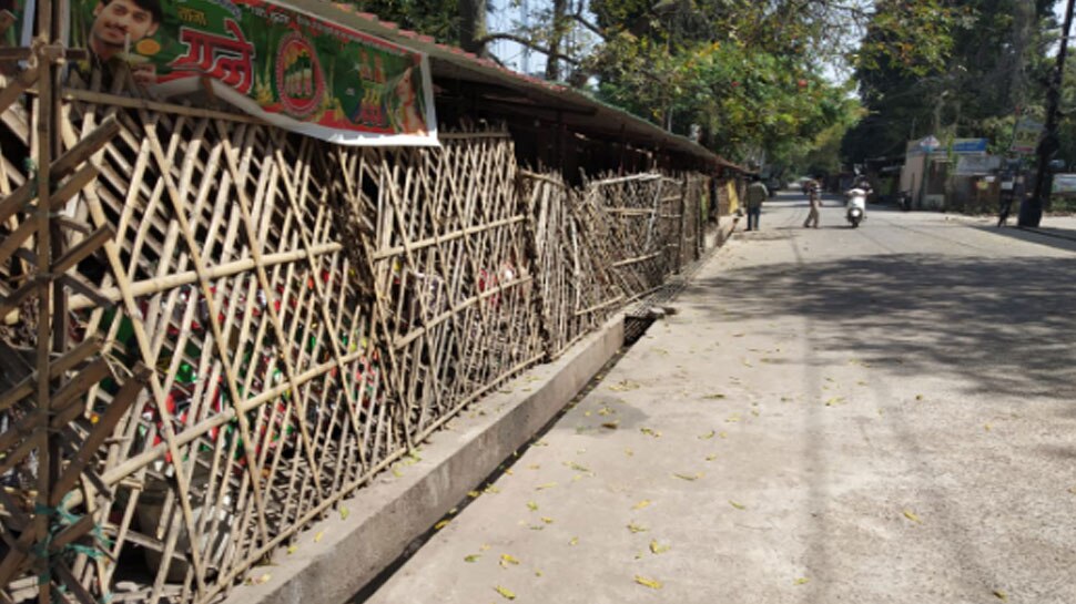 नरही इलाके में पसरा है सन्नाटा Narhi area of Lucknow
