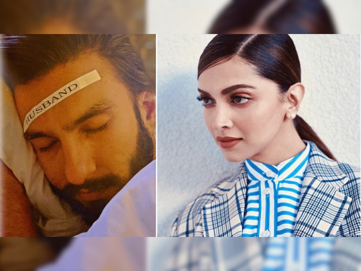 Deepika Padukone ने पति Ranveer Singh को स्लीप मोड में किया कैमरे में कैद, PHOTO VIRAL