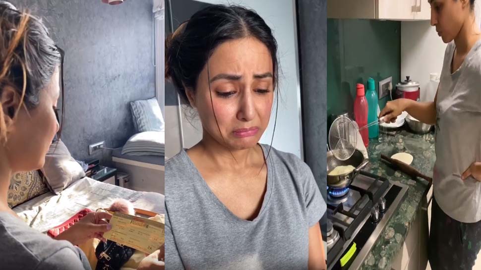 Lockdown: हिना खान ने भटूरे को बताया पूड़ी,फूट फूट पर क्यों रो पड़ी Lockdown: हिना खान ने भटूरे को बताया पूड़ी,फूट फूट पर क्यों रो पड़ी